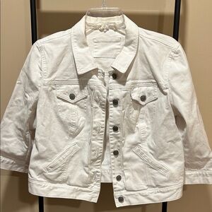 Ann Taylor LOFT Women’s White Jean Jacket